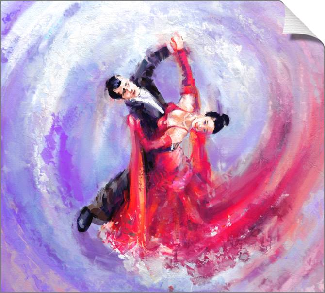 Купить и печать на заказ Картины на холсте Пара в танце