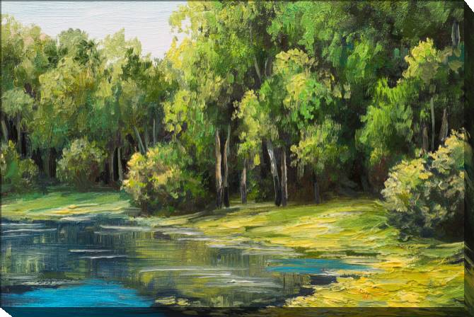 Купить и печать на заказ Картины на холсте Пышный лес