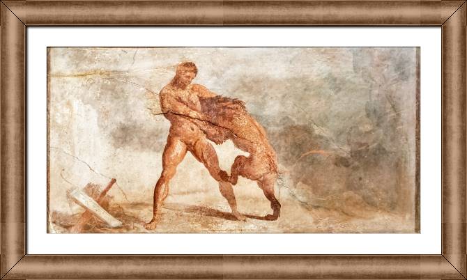 Картины в рамке, багете Fresco from Pompeii, Hercules