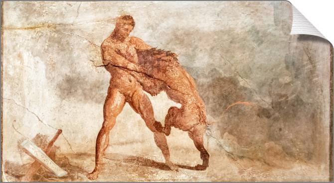 Купить и печать на заказ Картины на холсте Фреска из Помпей, Геркулес