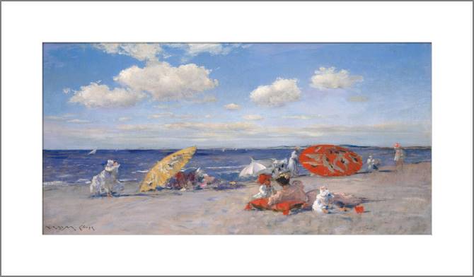 Купить и печать на заказ Картины, фото с паспарту На берегу моря