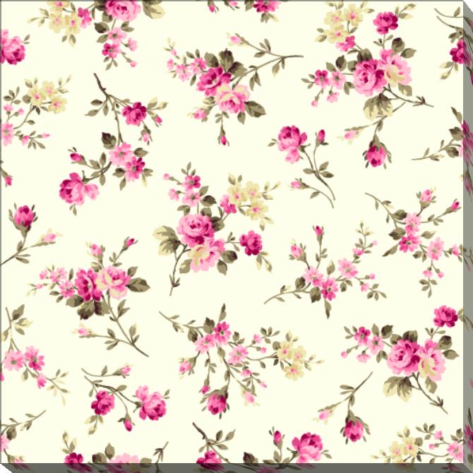 Картины на холсте The pattern of flowers on a beige
