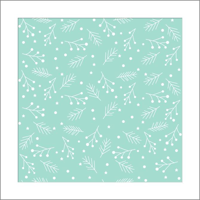 Купить и печать на заказ Картины, фото с паспарту Веточки на голубом фоне