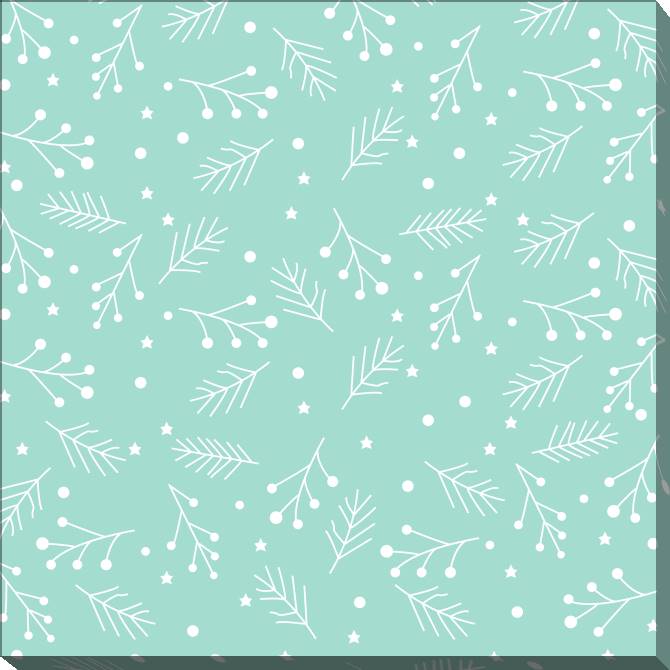 Картины на холсте Sprigs on a blue background