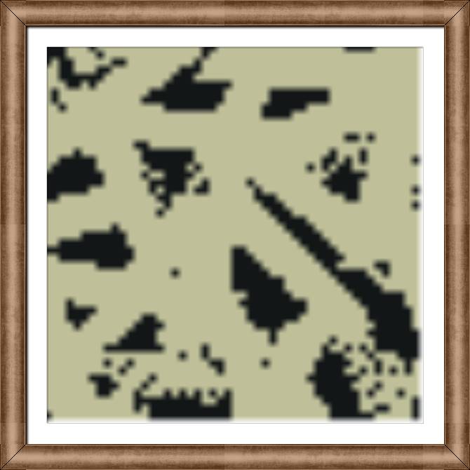 Картины в рамке, багете The triangles of dots