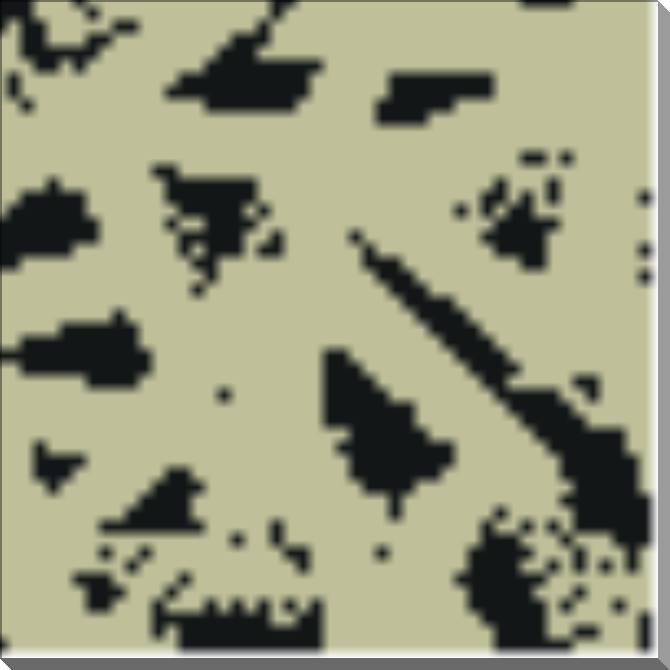 Paintings on plastic, foam cardboard The triangles of dots