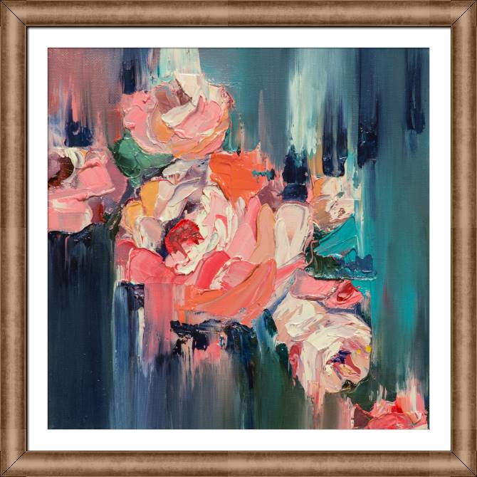 Картины в рамке, багете A series of mixed emotions female портрет_1