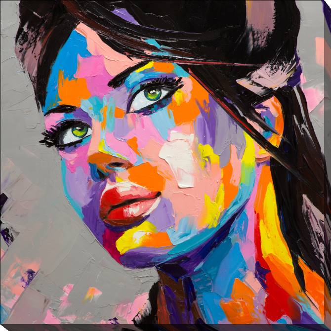 Купить и печать на заказ Картины на холсте Портрет девушки