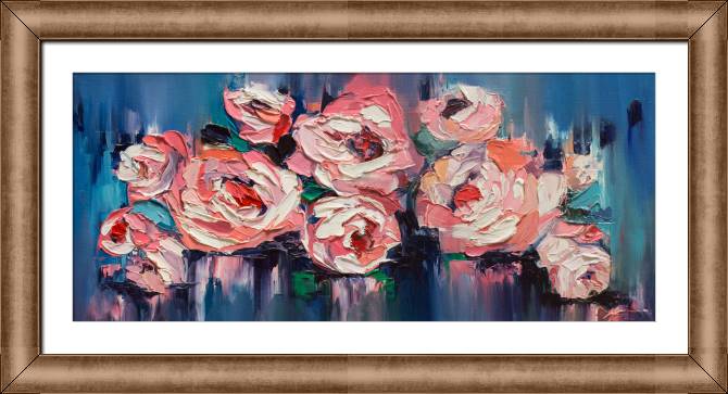 Framed and baguette paintings A series of mixed emotions female портрет_4