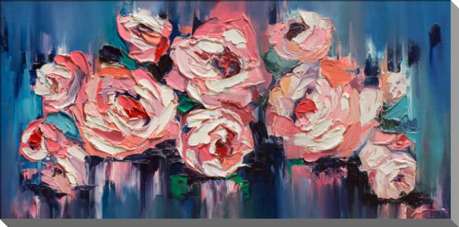 Paintings on plastic, foam cardboard A series of mixed emotions female портрет_4