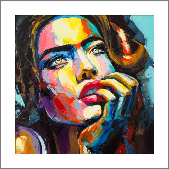 Купить и печать на заказ Картины, фото с паспарту Влюбленный взгляд