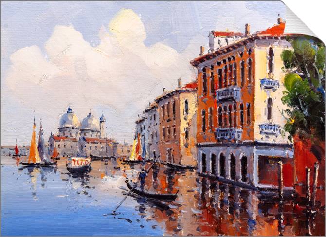 Купить и печать на заказ Картины на холсте Яркая Венеция