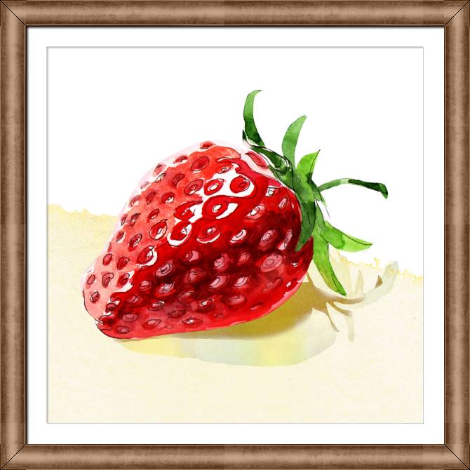Картины в рамке, багете Series fruit акварель_1