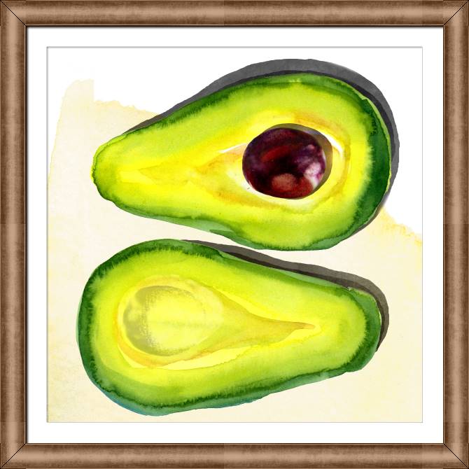 Картины в рамке, багете Series fruit акварель_6