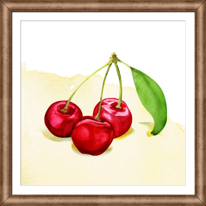 Картины в рамке, багете Series fruit акварель_8