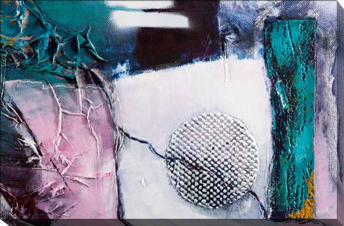 Картины на холсте Series abstract painting green фиолетовый_1