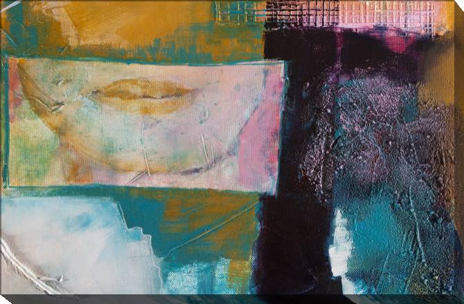 Paintings on canvas Series abstract painting green фиолетовый_3