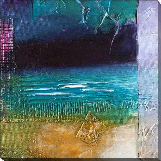 Картины на холсте Series abstract painting green фиолетовый_4