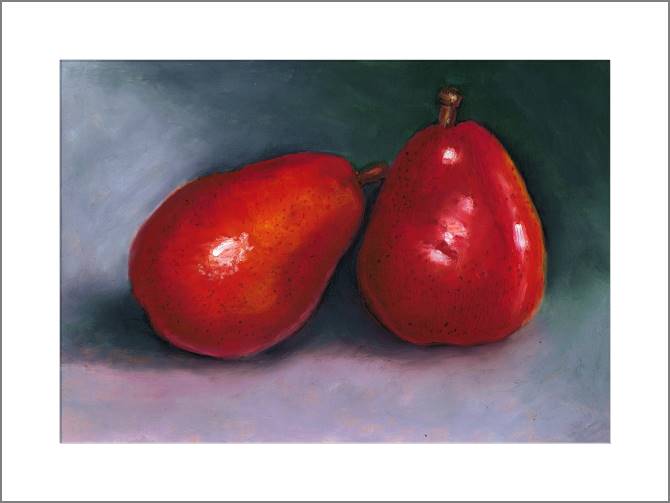 Картины, фото с паспарту Series fruit живопись_1