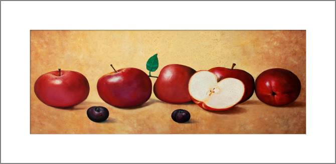 Картины, фото с паспарту Series fruit живопись_3