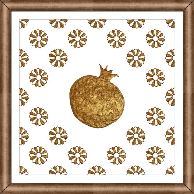 Картины в рамке, багете Series gold фрукты_3
