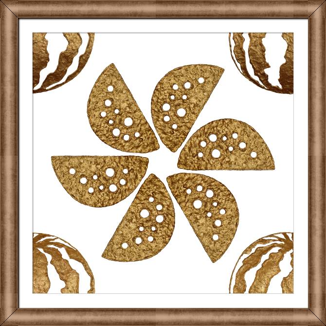 Картины в рамке, багете Series gold фрукты_5