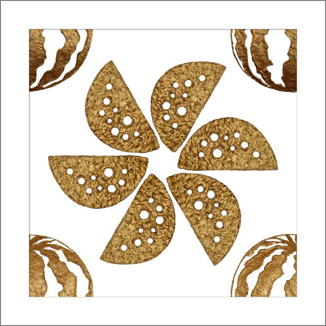 Купить и печать на заказ Картины, фото с паспарту Золотой арбуз