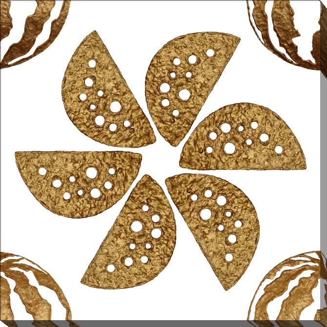 Картины на холсте Series gold фрукты_5