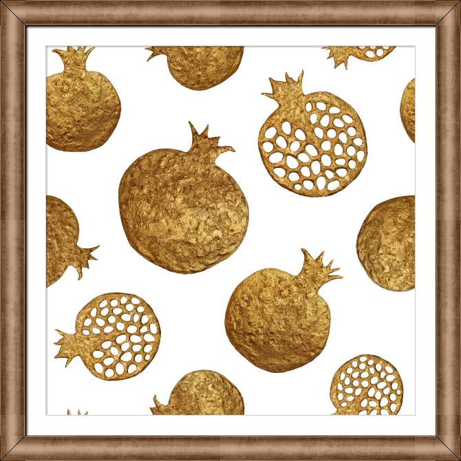 Картины в рамке, багете Series gold фрукты_6
