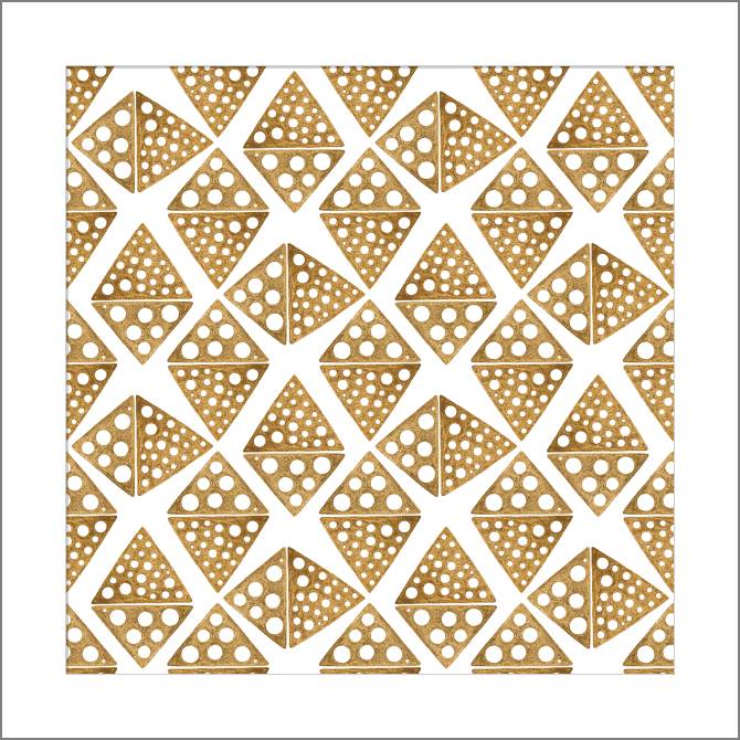 Купить и печать на заказ Картины, фото с паспарту Золотые ромбы