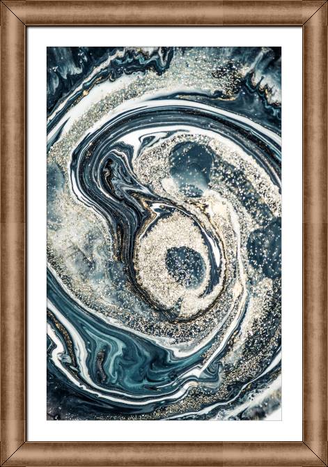 Картины в рамке, багете Marble swirl