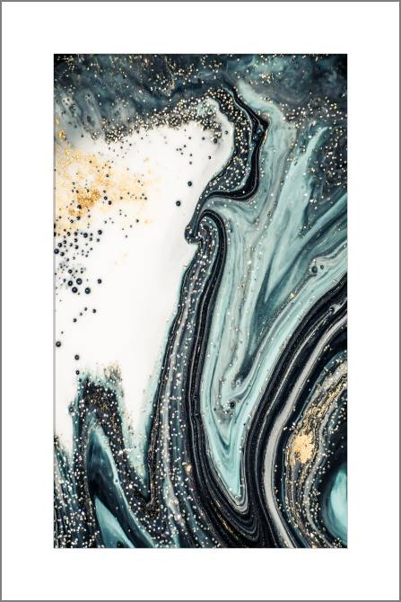 Paintings, photos from Passepartout Gold dust on the marble