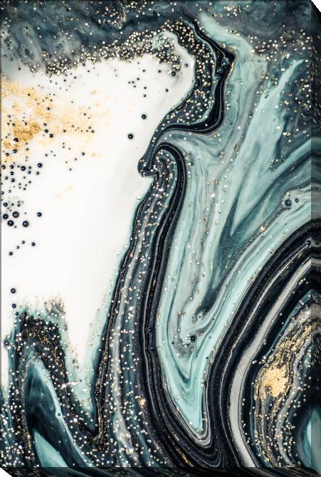 Paintings on canvas Gold dust on the marble