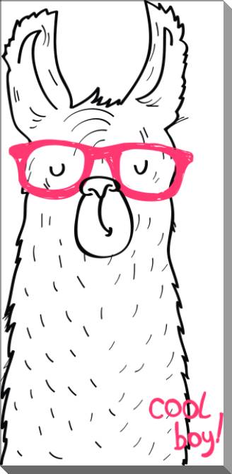 Картины на пластике, пеноркартоне Series inscription and animals hand графика_3