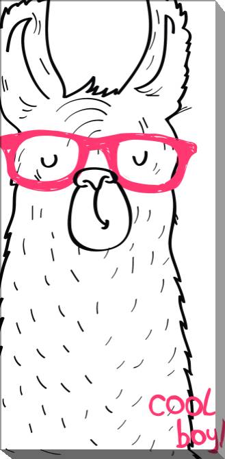 Картины на холсте Series inscription and animals hand графика_3