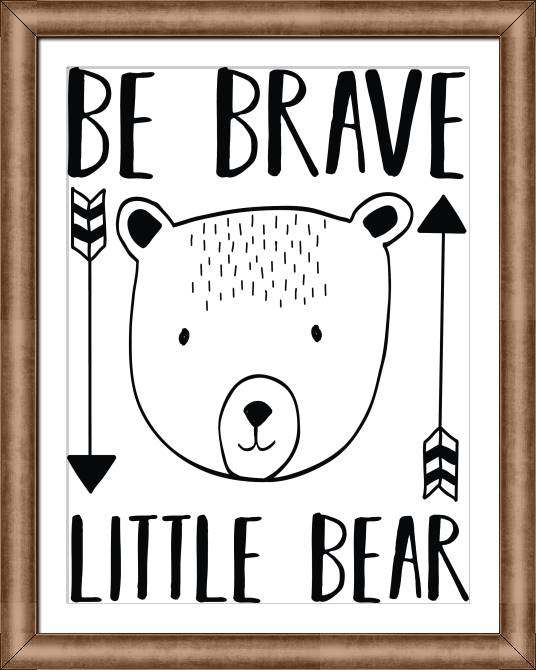 Картины в рамке, багете Series inscription and animals hand графика_5