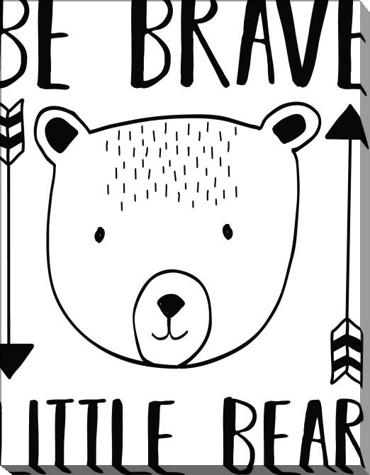Купить и печать на заказ Картины на холсте Храбрый медвежонок