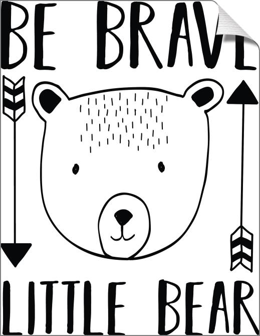 Купить и печать на заказ Картины на холсте Храбрый медвежонок