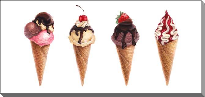 Картины на пластике, пеноркартоне A series of watercolor сладости_6