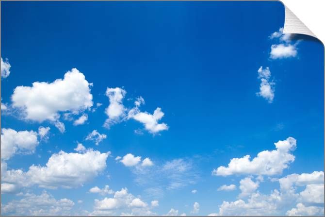 Купить и печать на заказ Картины на холсте Синее небо и облака