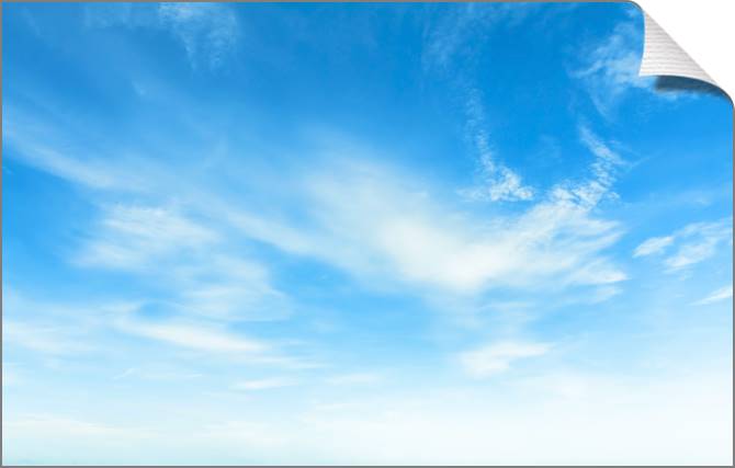 Купить и печать на заказ Картины на холсте Голубое небо с облаками