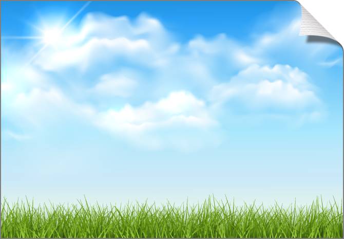 Купить и печать на заказ Картины на холсте Небо и трава