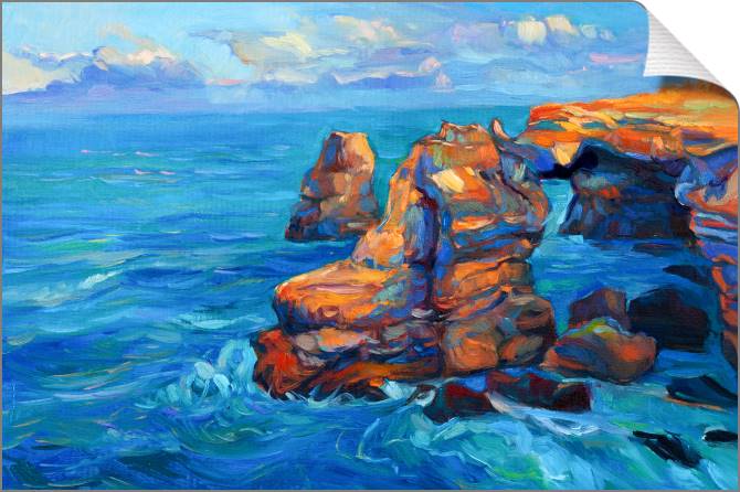 Paintings on canvas Picturesque sea cliffs