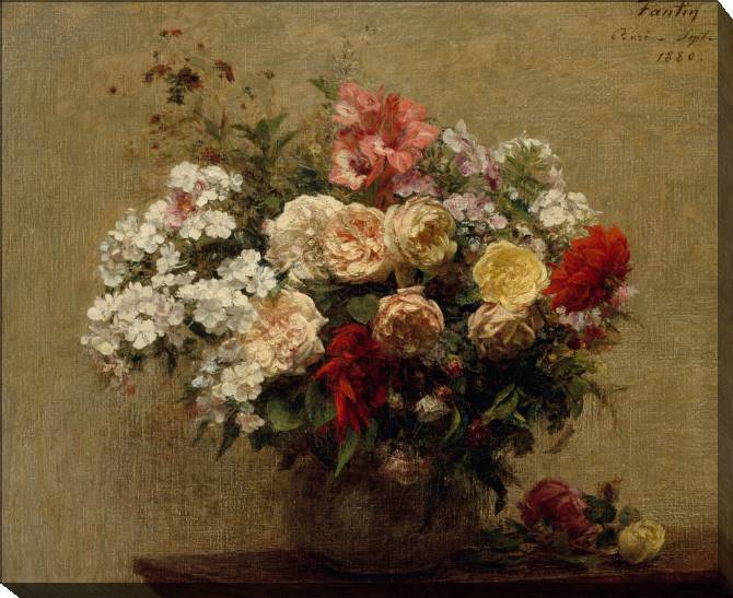 Картины на холсте Summer flowers (Henri Fantin-Latour)
