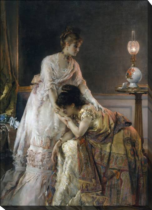 Картины на холсте After the ball (Alfred Stevens)