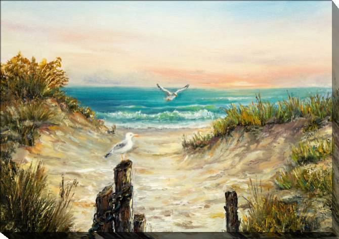 Картины на холсте Landscape with seagulls