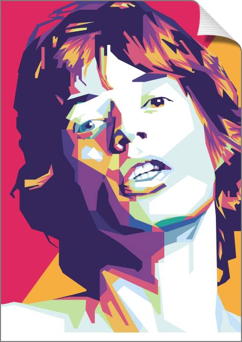 Купить и печать на заказ Картины на холсте Мик Джаггер