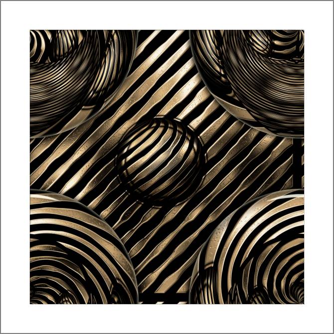 Купить и печать на заказ Картины, фото с паспарту Металлическая абстракция