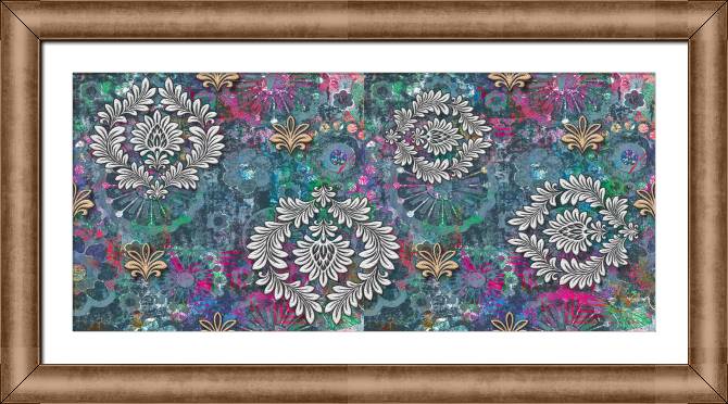 Картины в рамке, багете Patterns on grunge background