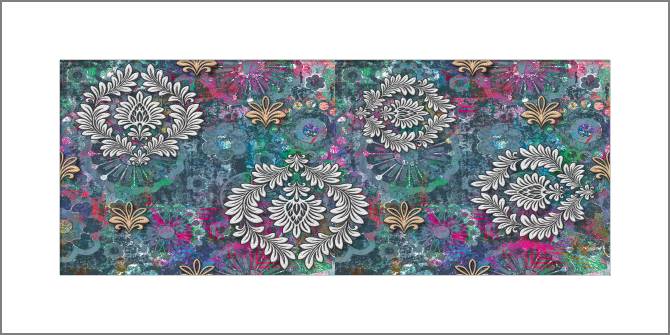 Купить и печать на заказ Картины, фото с паспарту Узоры на фоне гранж